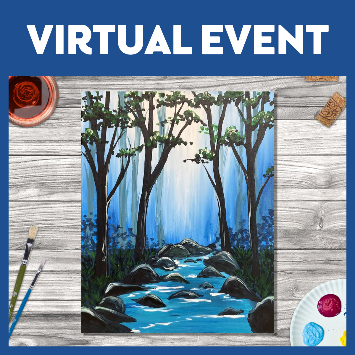LIVE INTERACTIVE VIRTUAL CLASS - PAINTING KIT INCLUDED